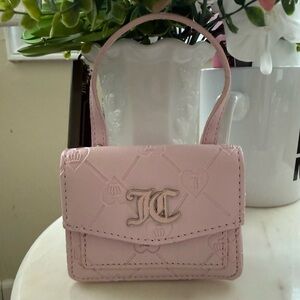 Juicy couture pink mini wristlet wallet NWOT